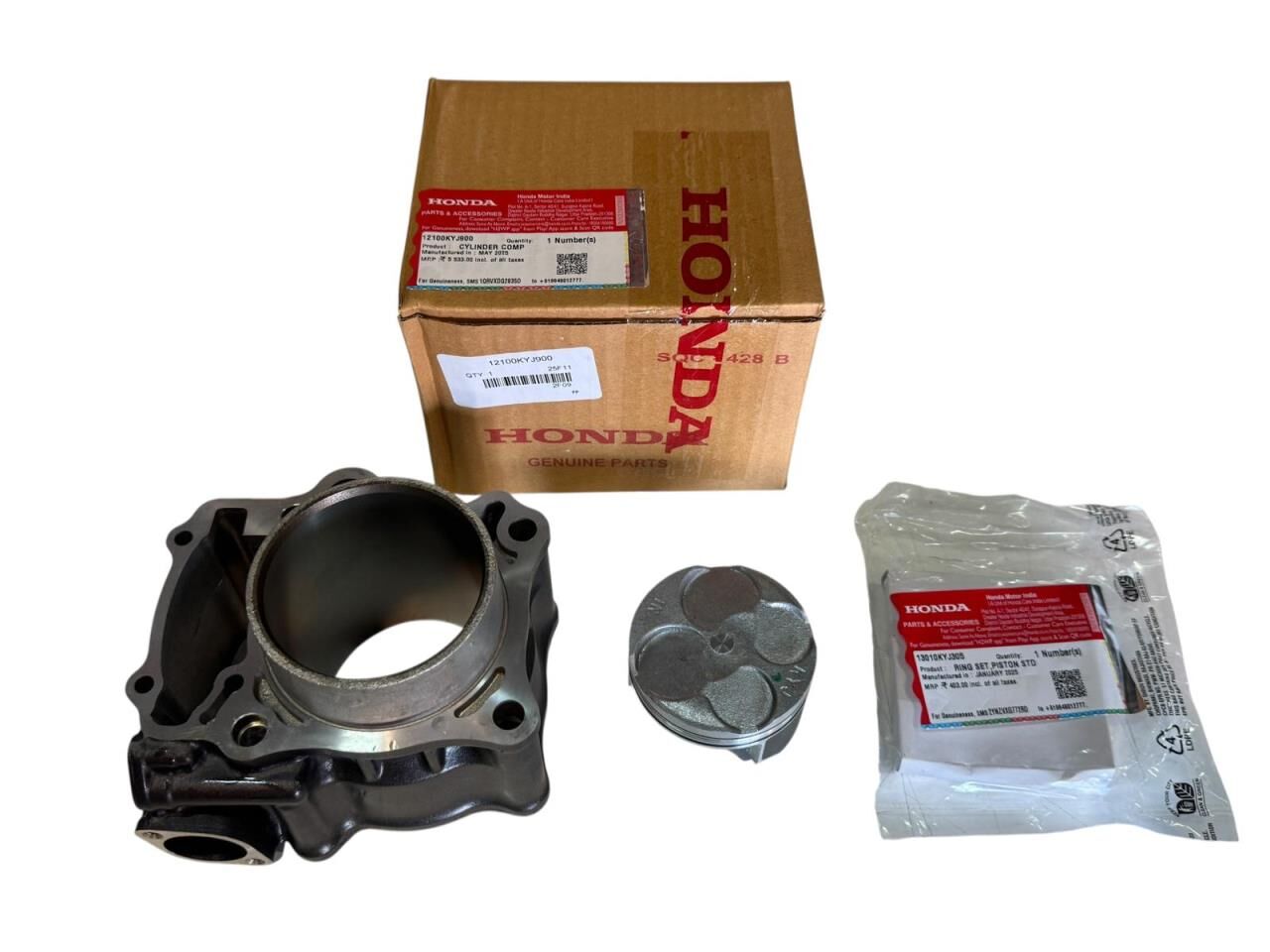 HONDA CBR 250 SİYAH SİLİNDİR PİSTON SEGMAN SET ORJİNAL (PİSTON PİMSİZ)