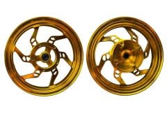 HONDA PCX 125 CNC MODİFİYE ARKA DİSK JANT GOLD TAKIM MODEL 1  2025-2026