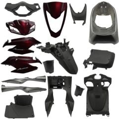 HONDA ACTİVA S  KAPORTA SET 16 PARÇA BORDO ESKİ MODEL SELE KİLİTLİ