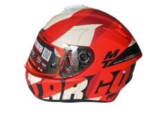MT TARGO PRO BİGER C5 PEARL MAT RED KIRMIZI KASK S