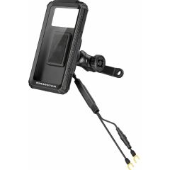 KNMASTER TT-950WUC Kablosuz Şarjlı Tüm Motosikletlere Uyumlu Kapalı Telefon Tutucu