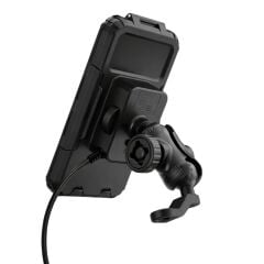 KNMASTER TT-950WUC Kablosuz Şarjlı Tüm Motosikletlere Uyumlu Kapalı Telefon Tutucu