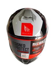 MT TARGO PRO BİGER B0 GLOSS WHİTE BEYAZ KASK S