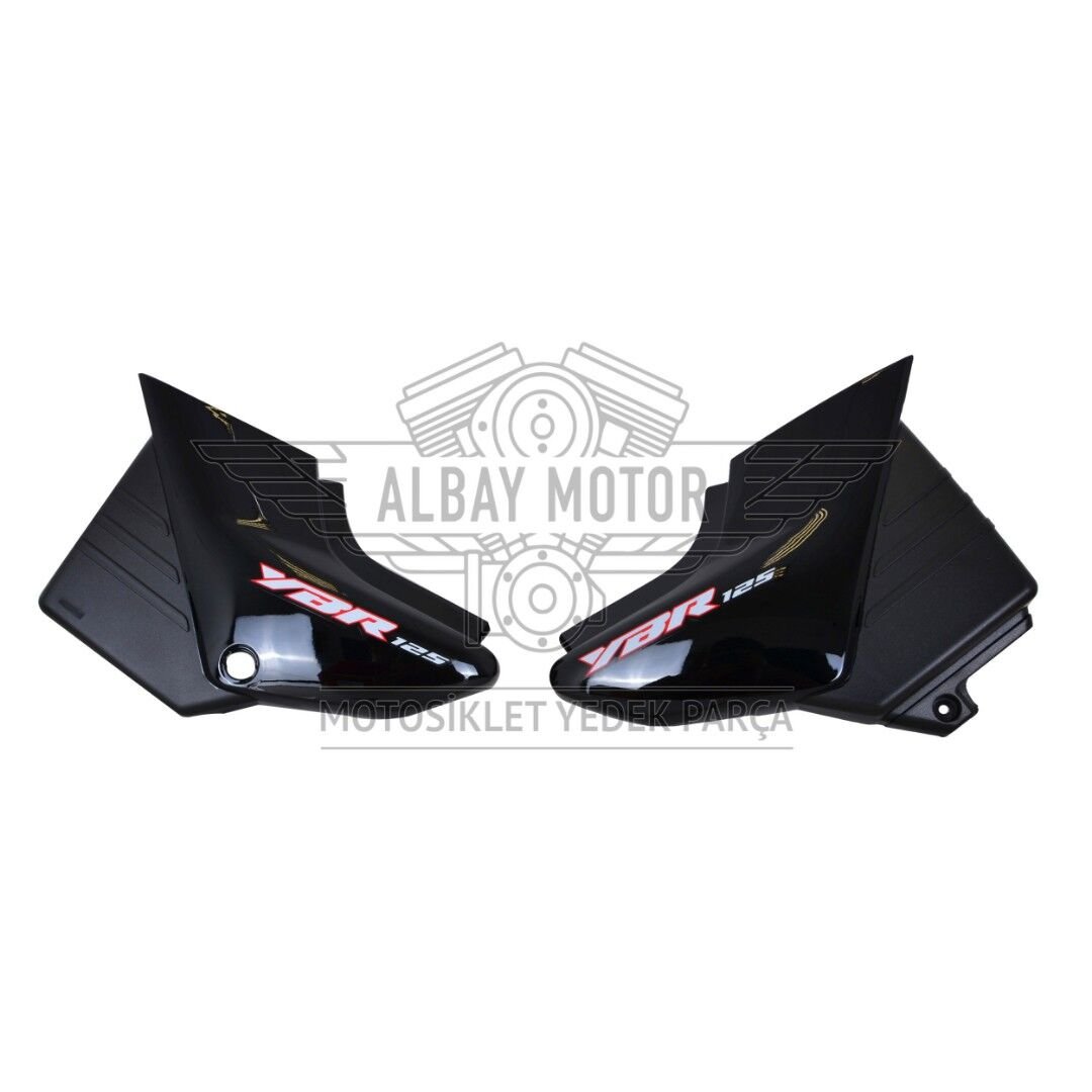 YAMAHA YBR 125 AKÜ KAPAK TAKIM SİYAH 2004-2007