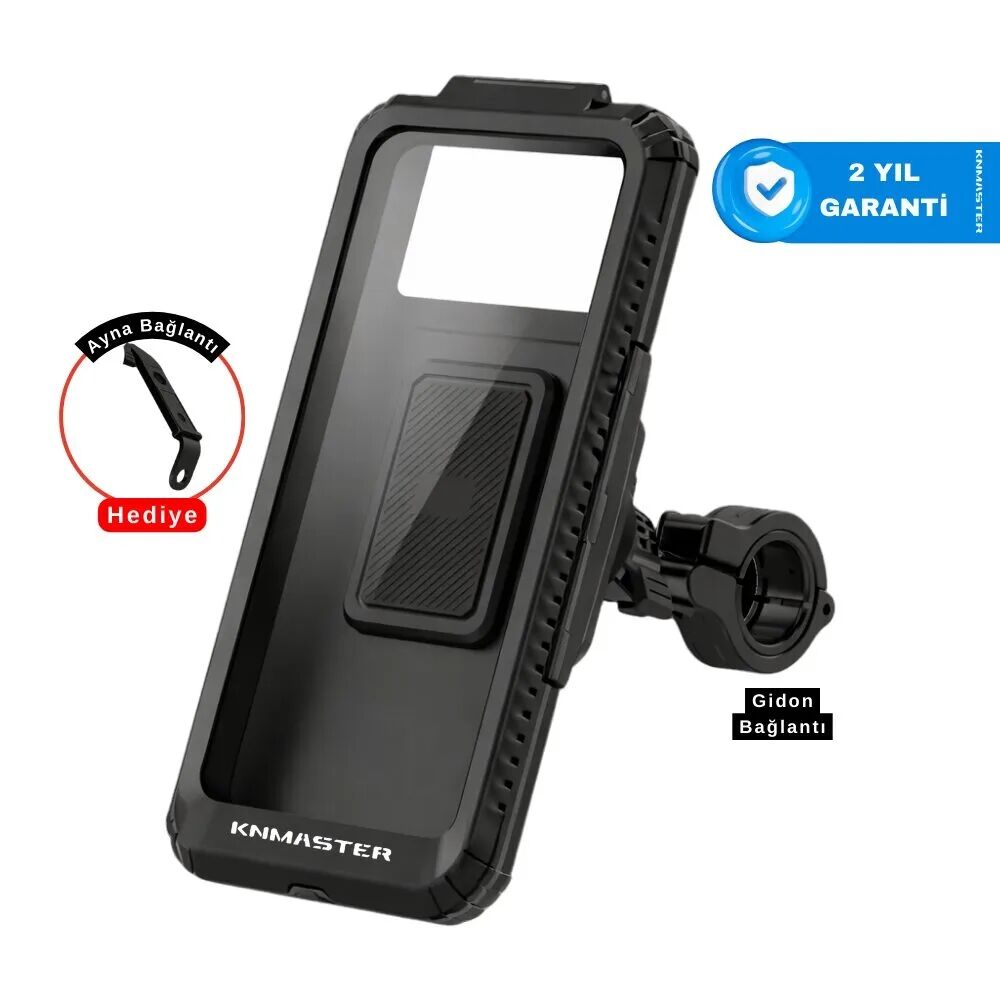 KNMASTER TT-950 Tüm Motosikletlere Uyumlu Kapalı Telefon Tutucu