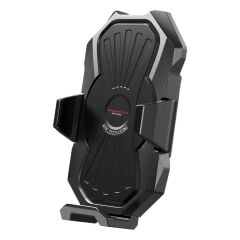 KNMASTER TT-880 WU Kablosuz Şarjlı Titreşim Önleyicili Motosiklet Telefon Tutucu Gidon Bağlantılı