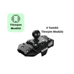 KNMASTER TT-880 WU Kablosuz Şarjlı Titreşim Önleyicili Motosiklet Telefon Tutucu Gidon Bağlantılı