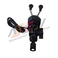 TELEFON TUTUCU USB ŞARJ ÇIKIŞLI