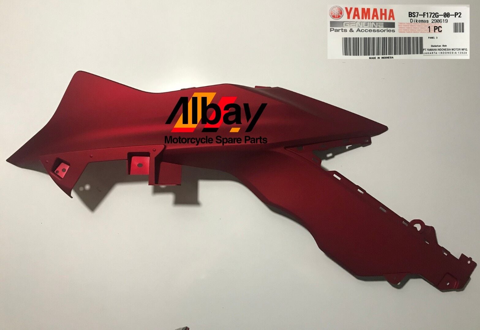 YAMAHA YZF R25 2019 PANEL 3 SOL MAT KIRMIZI ORJİNAL