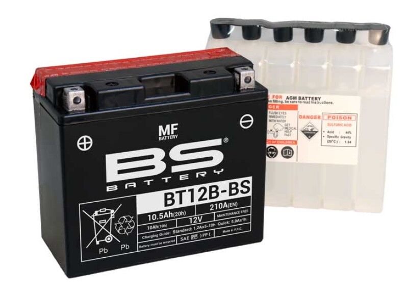 BT12B-BS MOTOSİKLET AKÜ BS 12-12