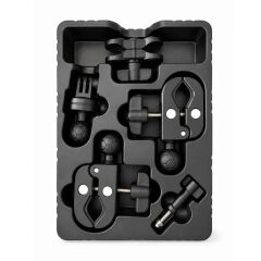 KNMASTER MC-200 – 360° Ayarlanabilir Motosiklet Çift Yengeç Kelepçeli (Double Clamp) Aksiyon Kamera Destek Aparatı (17 cm)