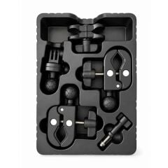 KNMASTER MC-200 – 360° Ayarlanabilir Motosiklet Çift Yengeç Kelepçeli (Double Clamp) Aksiyon Kamera Destek Aparatı (17 cm)