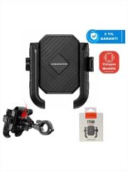 KNMASTER TT-500 Titreşim Önleyicili Motosiklet Telefon Tutucu