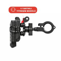 KNMASTER TT-500 Titreşim Önleyicili Motosiklet Telefon Tutucu