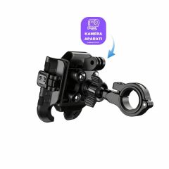 KNMASTER TT-500 Titreşim Önleyicili Motosiklet Telefon Tutucu
