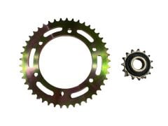 YAMAHA YBR 250 ÖN-ARKA DİŞLİ SETİ 15-45