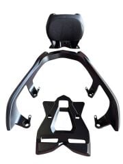 YAMAHA XMAX 250-300 SIRT DAYAMAHA SİSSYBAR VE ÇANTA BAĞLANTI  BRAKETİ TAKIM SİYAH 2018-2025