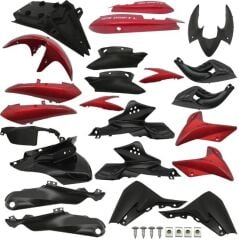 MONDİAL DRİFT 125 L KOMPLE FULL  KAPORTA SETİ KIRMIZI İTHAL