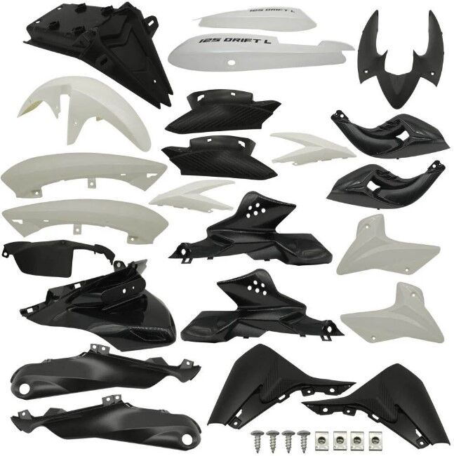 MONDİAL DRİFT 125 L KOMPLE FULL KAPORTA SETİ BEYAZ İTHAL