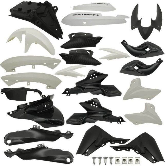 MONDİAL DRİFT 125 L KOMPLE FULL KAPORTA SETİ BEYAZ İTHAL