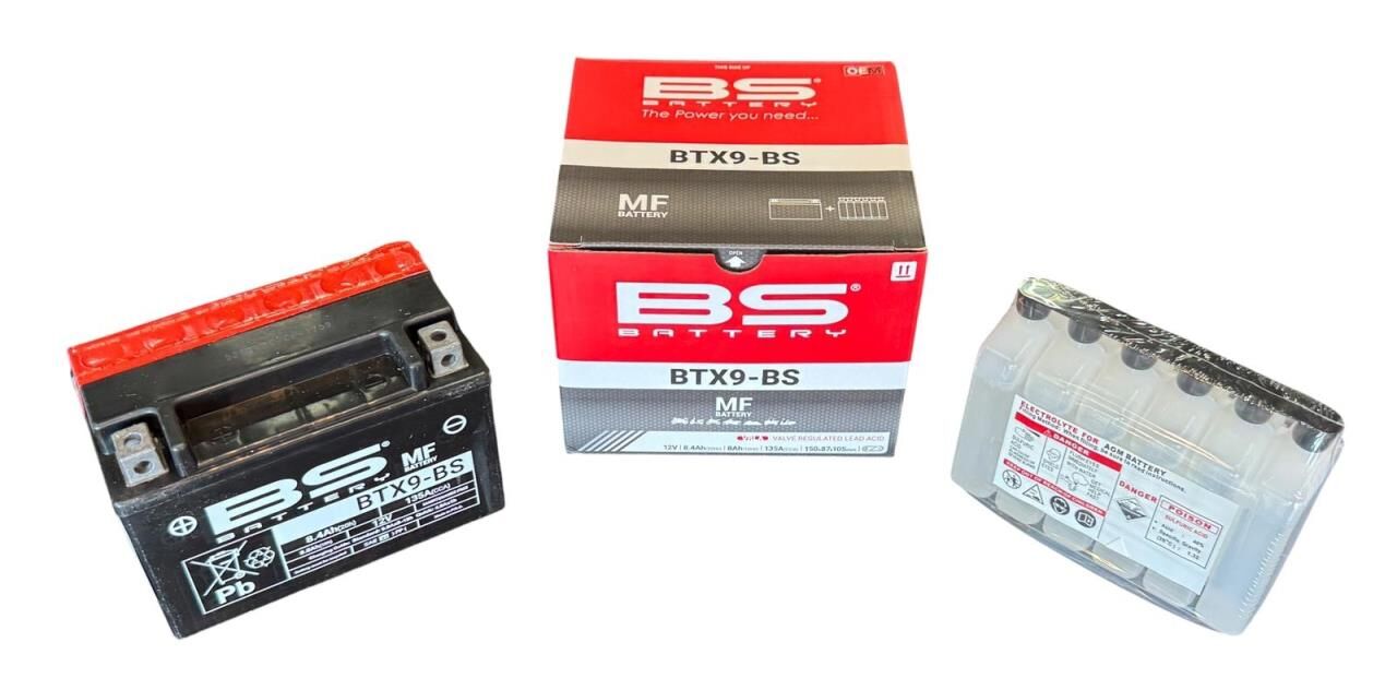 BTX9-BS MOTOSİKLET AKÜ BS 12-9