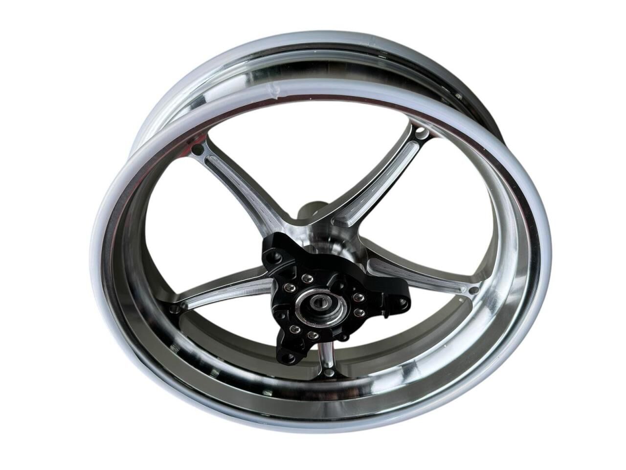 YAMAHA NMAX 125-155 CNC MODİFİYE JANT GÜMÜŞ GRİ SET 2015-2020