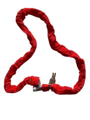 ZİNCİR HALAT KİLİT KIRMIZI 6mm 150cm