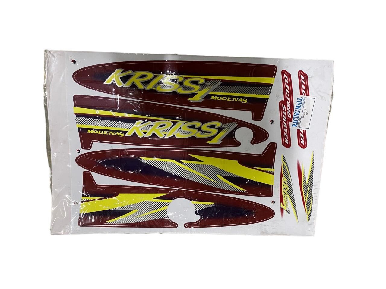 MODENAS KRİSS 1 STİCKER SET MAT BORDO 004