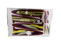 MODENAS KRİSS 1 STİCKER SET MAT BORDO 004