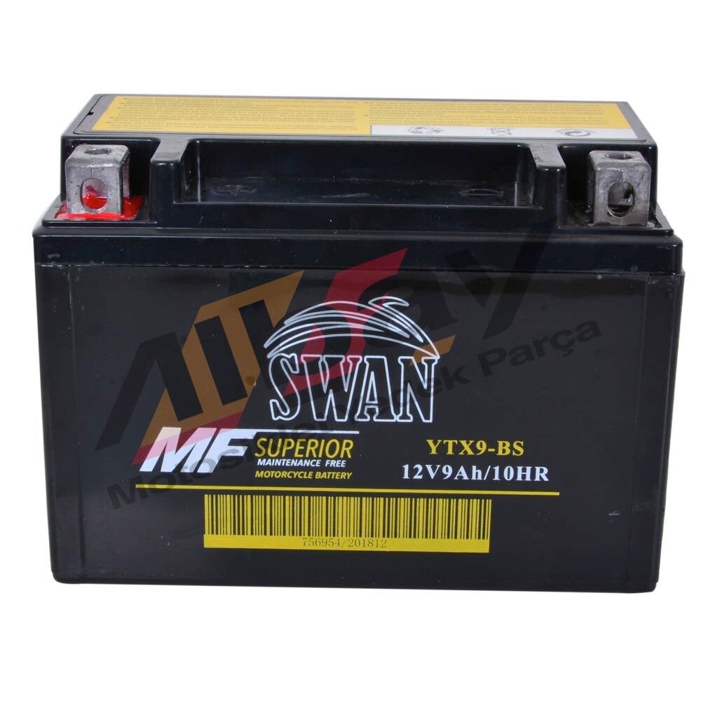 YTX9 - BS - JEL AKÜ KISA-YATIK SCOOTER 12-9