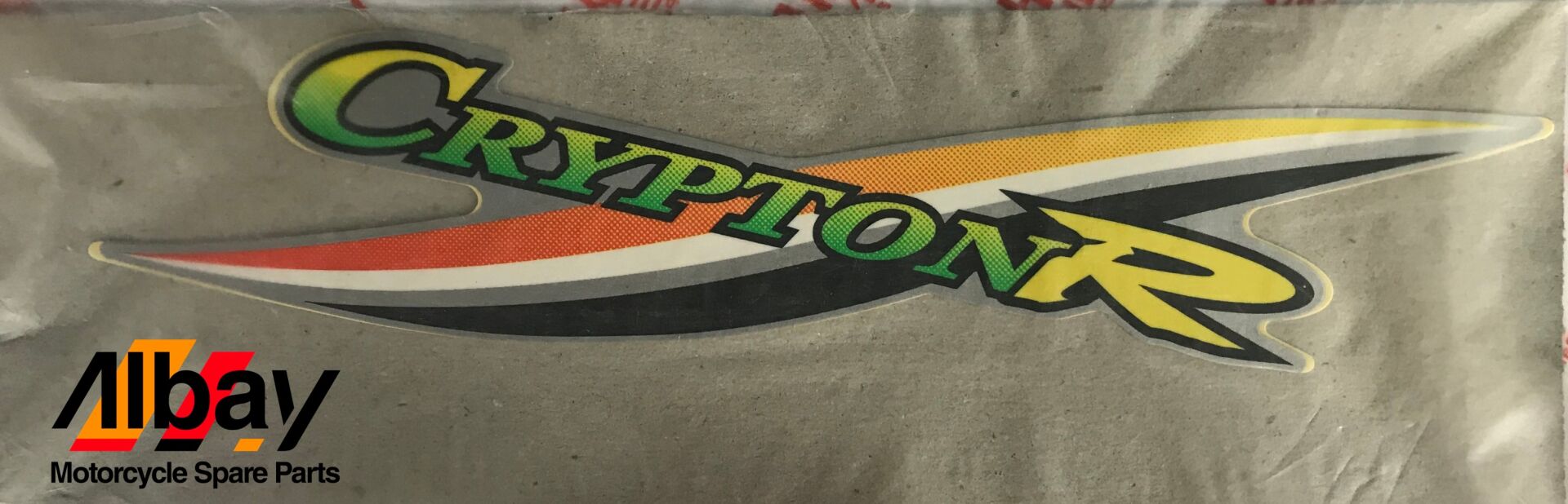 YAMAHA CRYPTON R SOL DİZLİK STİCKER GRİ ORJİNAL 2005-2008