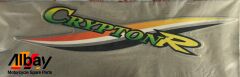 YAMAHA CRYPTON R SOL DİZLİK STİCKER GRİ ORJİNAL 2005-2008