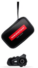 Knmaster KN6100 Motosiklet Kask İnterkom Bluetooth Intercom Kulaklık Seti karbon
