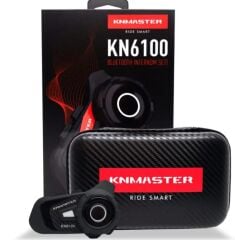 Knmaster KN6100 Motosiklet Kask İnterkom Bluetooth Intercom Kulaklık Seti karbon