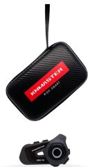 Knmaster KN6100 Motosiklet Kask İnterkom Bluetooth Intercom Kulaklık Seti siyah
