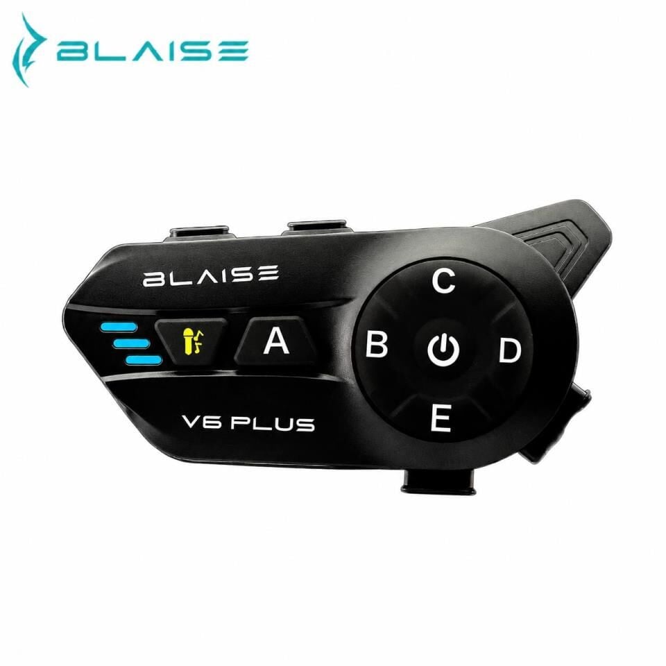 BLAISE V6PLUS Bluetooth Motosiklet İnterkom 6 BAĞLANTI (1000m Uzun Menzil)
