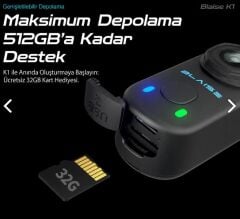 BLAISE K1 AKSİYON KAMERA+32Gb SD Kart