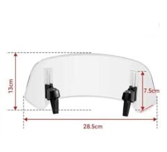 Knmaster RS-400A Yeni Nesil Kademeli Rüzgar Saptırıcı Şeffaf Ön Cam Uzatma / Deflektör