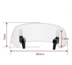 Knmaster RS-400A Yeni Nesil Kademeli Rüzgar Saptırıcı Şeffaf Ön Cam Uzatma / Deflektör