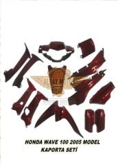HONDA WAVE 100 KAPORTA SETİ BORDO İTHAL 2004