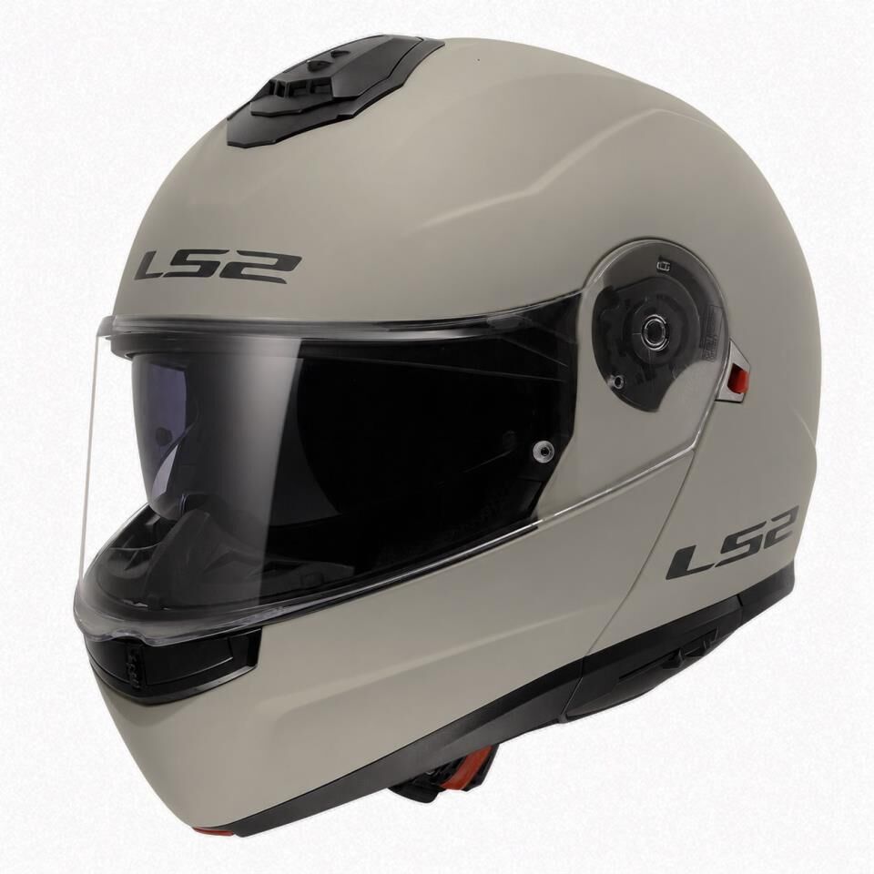 LS2 STROBE 2 ÇENE AÇILIR KASK MONZA MAT KUM GRİ XL BEDEN
