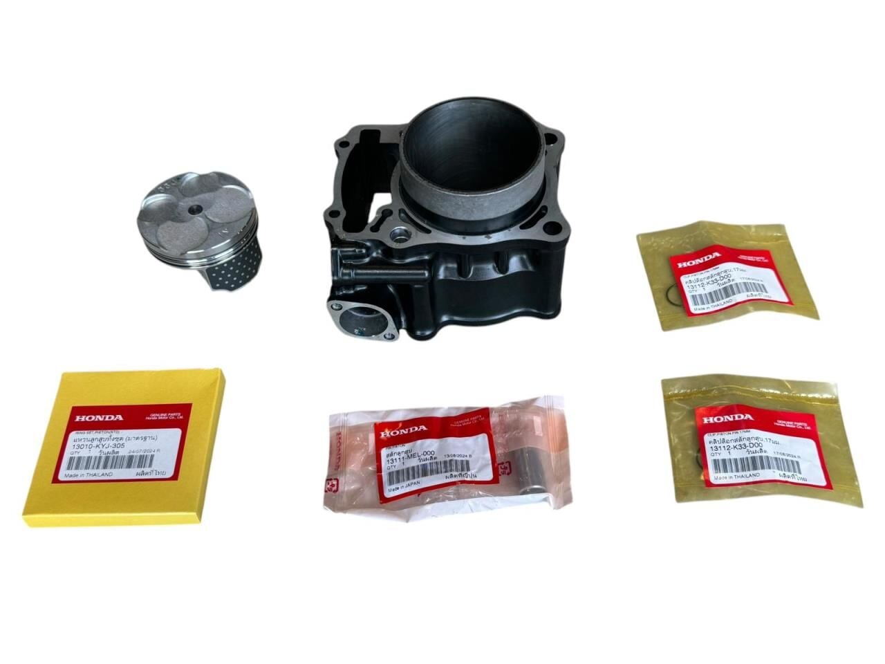 HONDA CBR 250R SİLİNDİR PİSTON SEGMAN TAKIM ORJİNAL PİSTON PİMLİ SET (SİYAH SİLİNDİR)