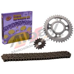 CG 125 ZİNCİR DİŞLİ SETİ 15-38T 428*110 L