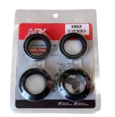 YAMAHA XMAX 250-300 ÖN AMORTİSÖR KEÇE VE TOZ KEÇE SETİ İTHAL 33*45*8/10.54 2018-2026