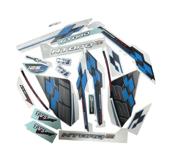 TVS NTORQ 125 STİCKER SET MAVİ ORJİNAL
