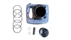 MOTOSAN 125 ÜSTTEN EGSANTRİK SİLİNDİR PİSTON SET UZUN PİSTON 15 PİN