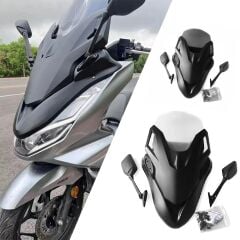 HONDA PCX 125 MODİFİYE SİPERLİK CAM SETİ VE AYNA TAKIM 2021-2024