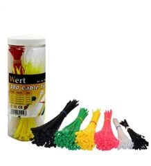 WERT 2430 Kablo Bağı Seti cırt kelepçe 300 Parça