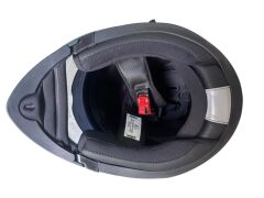 ÇENE AÇILIR KASK MAT SİYAH GRİ ÇİZGİ R GREY  L  BEDEN JK902