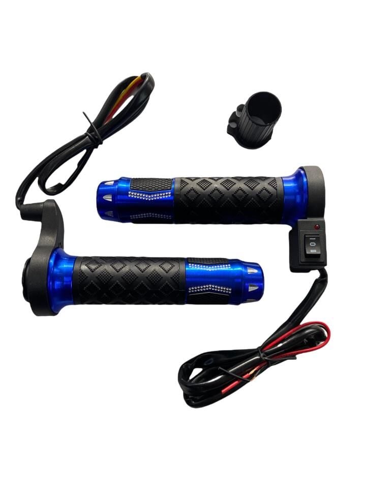 MOTOSİKLET ISITMALI ELCİK TAKIM MAVİ 2 KADEMELİ